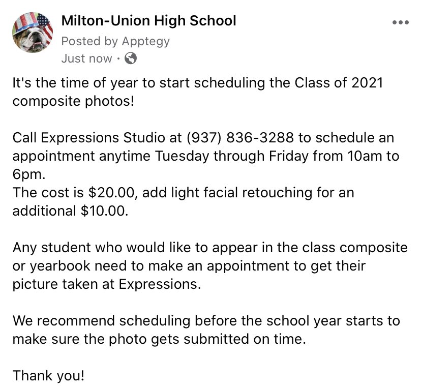 Milton_Union_HS's tweet photo. @2021Mu https://t.co/v7L2MAcm9G