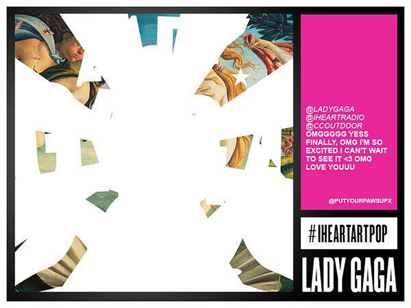 DamedR's tweet photo. Do you all remember the ARTPOP cover reveal on Times Square back in 2013? using the #iHeartARTPOP its was so exciting ! https://t.co/CbqOjpivWF