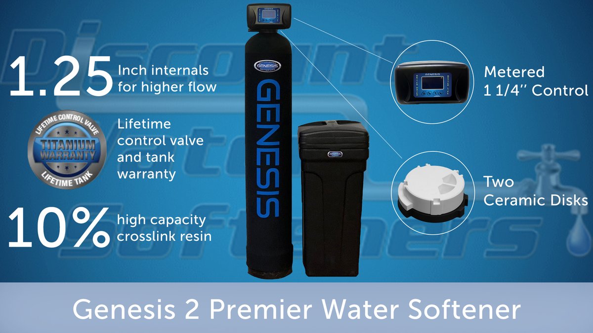 DiscWaterSoft's tweet photo. 💧 What's the difference between all these water softeners? Check out these photos that describes the differences of our Genesis Water Softener lineup to find the one that's perfect for your home. Shop now at https://t.co/7YVl8zhaeI #watersofteners https://t.co/LPUtkrr2vc