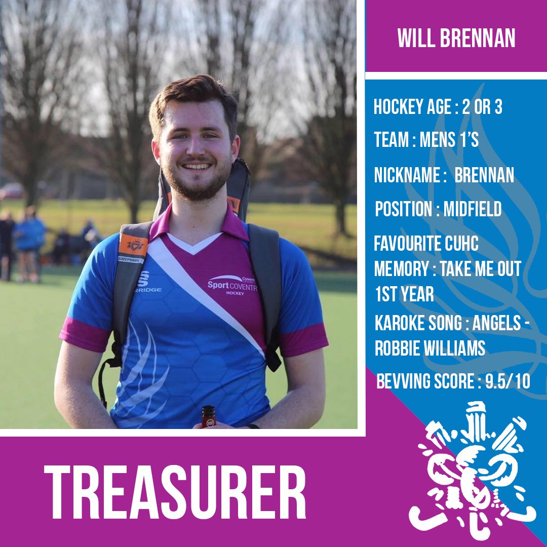 Cov Uni Hockey Club (@cuhockeyc) on Twitter photo Next up we have <a href="/willbrennan04/">Will Brennan</a>
Returning as our Treasurer for his second year running
Iโm sure heโll keep us on our toes with his amazing Excel skills ๐ฐ๐ฐ๐ฐ๐ฐ Next up we have <a href="/willbrennan04/">Will Brennan</a>
Returning as our Treasurer for his second year running
Iโm sure heโll keep us on our toes with his amazing Excel skills ๐ฐ๐ฐ๐ฐ๐ฐ