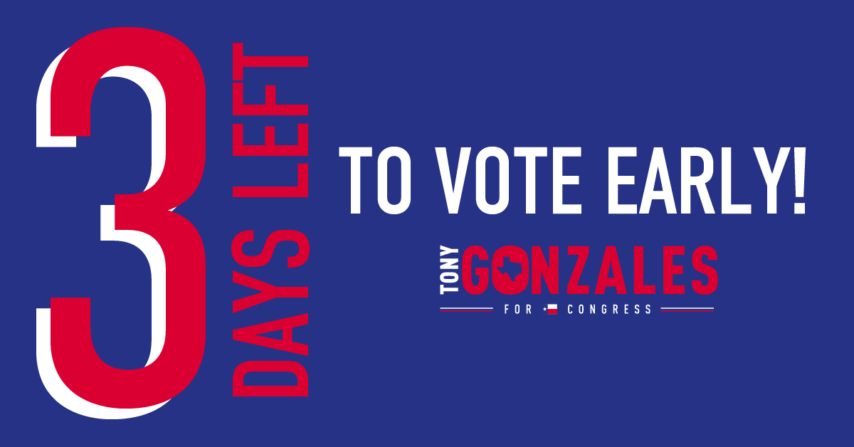 TonyGonzales4TX's tweet photo. Every vote counts in the July 14th runoff election — has yours been counted? Help us finish this race strong and send President Trump a patriot he can count on to put America FIRST! #TeamTony #TX23 #TonyForCongress
Find your voting location here ⬇️
https://t.co/DR5L7naC1B https://t.co/sDs44Wpdgp