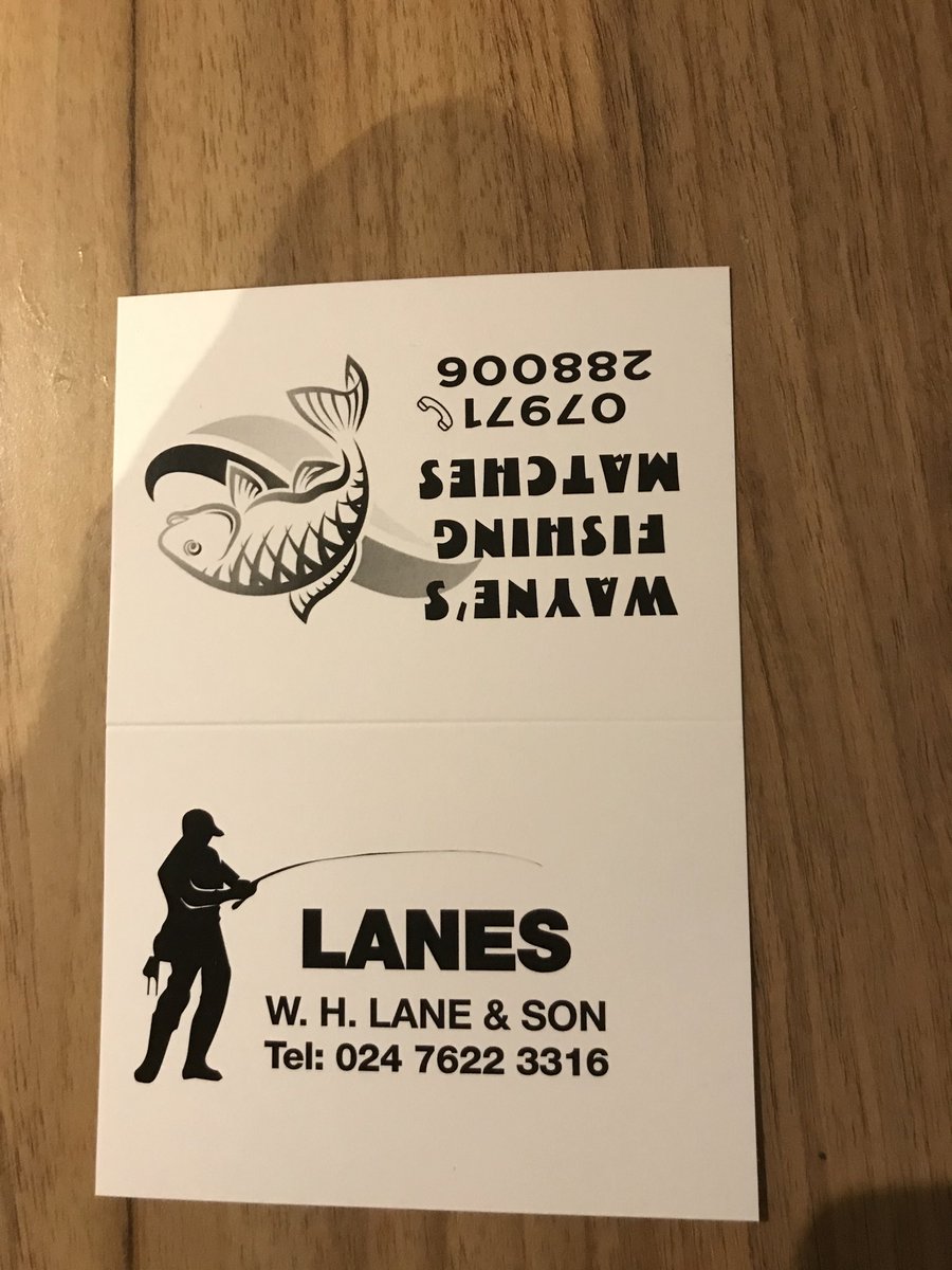 WayneBigwig1972's tweet photo. Had a couple of thousand of these printed up to show my commitment for continuing to run fishing matches for those lads/fisheries who still want me to run them,love organising matches at some of the best venues in the country,hopefully they’ll continue to thrive #stilladminfree https://t.co/j8RMtBLWL0