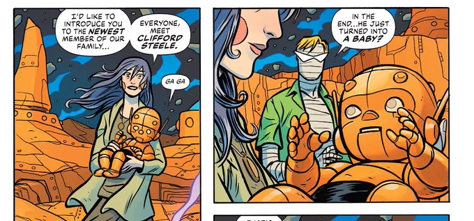 Gerard Way really ended his second doom patrol run turning cliff into a baby huh? 