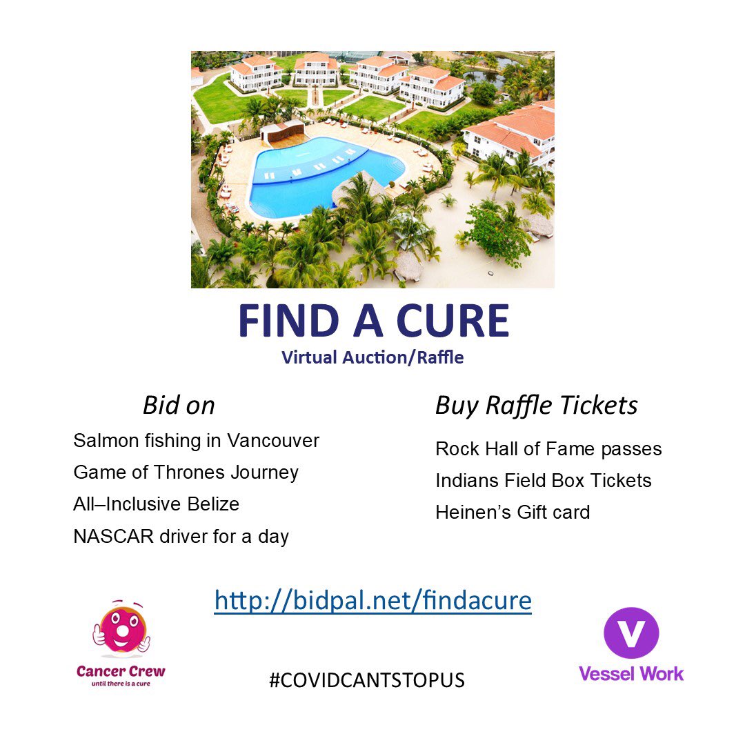 Kathmc12's tweet photo. We all need a break.  Bid on some great trips, virtual experiences or buy some raffle tickets for #cancer research @KUcancercenter and @caseccc https://t.co/zchf0RenkB https://t.co/iRcfYqA2fr