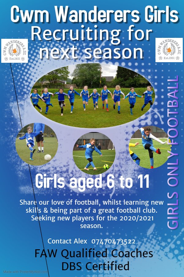 Cwm Wanderers Girls tweet media
