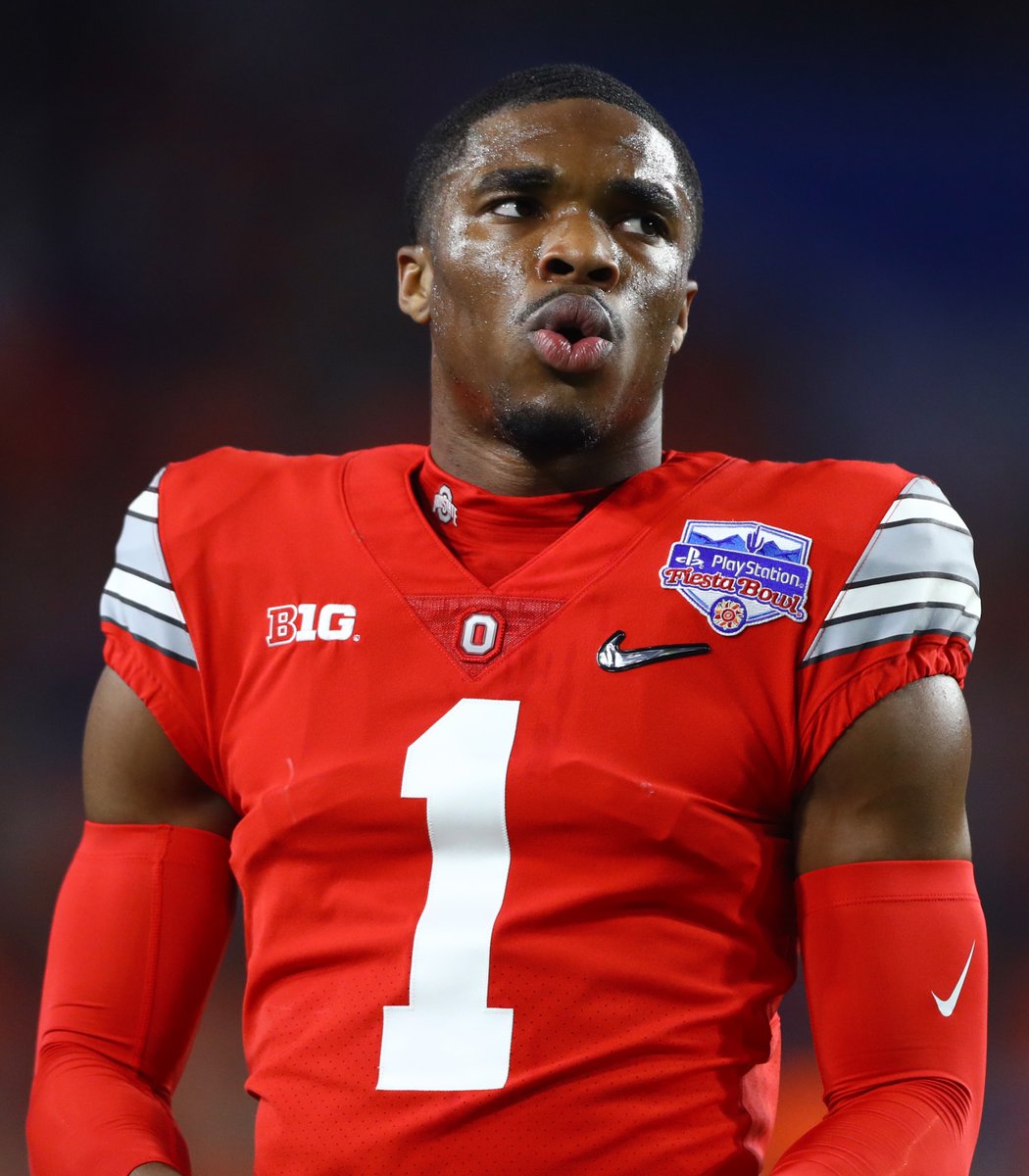 PFF_College's tweet image. Fewest receptions allowed among Big Ten CBs with 50+ targets:

1. Jeffrey Okudah - 23
2. Damon Arnette - 25