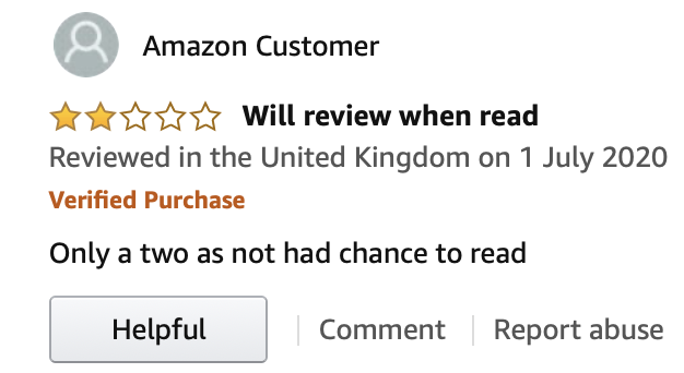 Helen_Fields's tweet photo. To the complete prat who left this review on Amazon for #PerfectPrey - words cannot adequately express what I think of you. Have a read & please feel free to respond with reviewers for whom you have reserved a special place in hell. https://t.co/3eQuIzJCxJ