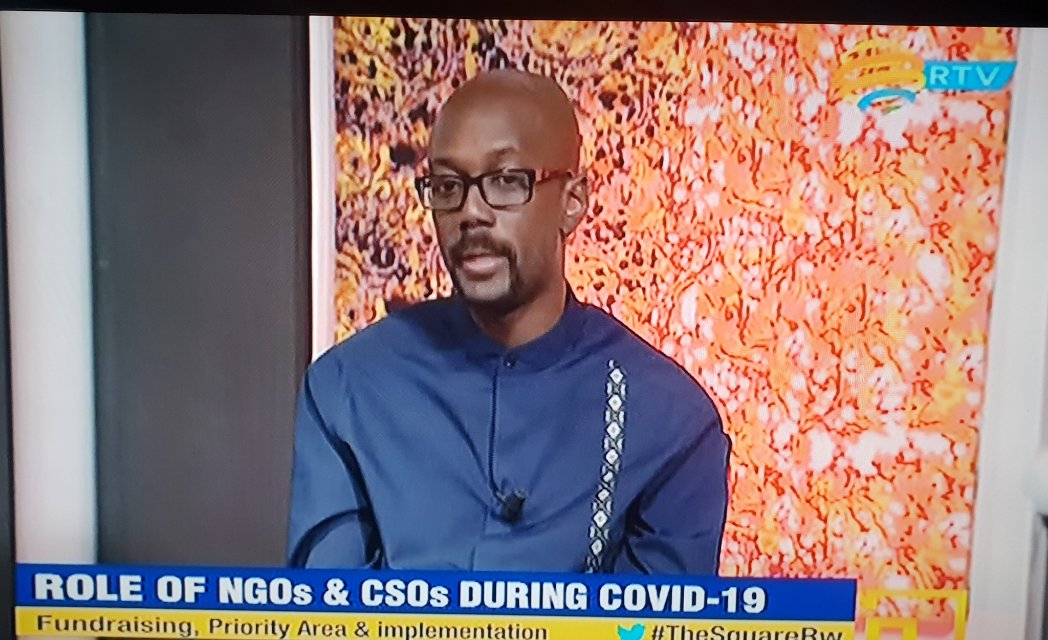 NINGORwanda's tweet photo. We are live on @RwandaSquare as our Chairperson, @PapaDioufVSO and the Exec Sec of @RCSPRwanda, Nyamazi Bosco, explain how INGOs/CSO are responding to the effects of #COVID19. https://t.co/B8AG1ko2VK