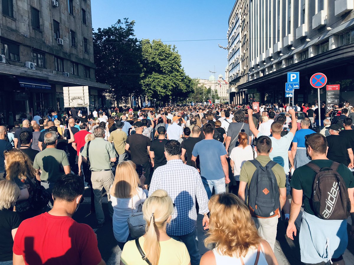 demokrate's tweet image. #protest2020 #beograd