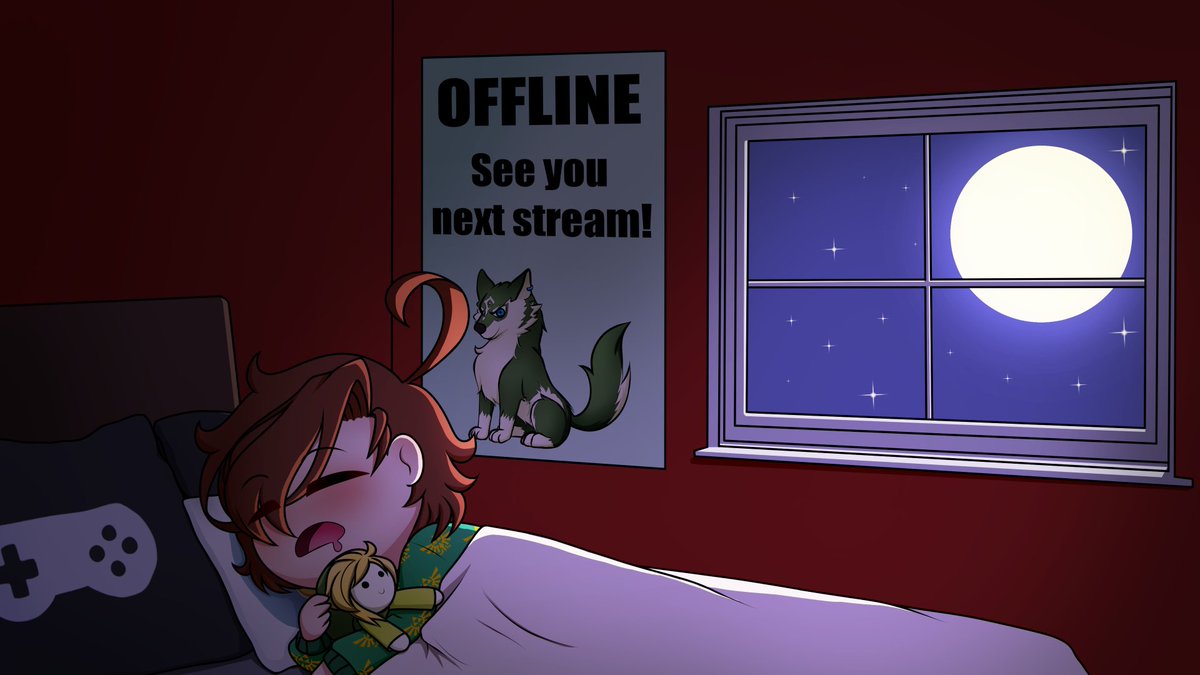 JeyCyanOfficial's tweet image. My new Twitch Offline screen is here! 😊 
◇Artist: Delphi - instagram.com/heavenscentdel…
Thank you so much for taking your time to make this, Delphi! 🥺 I love how the moonlight shines beautifully through the window. It just looks so peaceful to look at! 😭

 #twitchofflinescreen