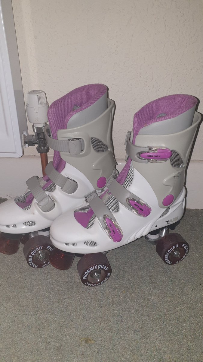 amydew1's tweet photo. @holliejp @CookeElaine1 @nhs_sct @CookeElaine1&amp; @holliejp I've been thinking about skating, used to love it and found these when unpacking. We could have an scft roller disco https://t.co/JOGqnyHmSN