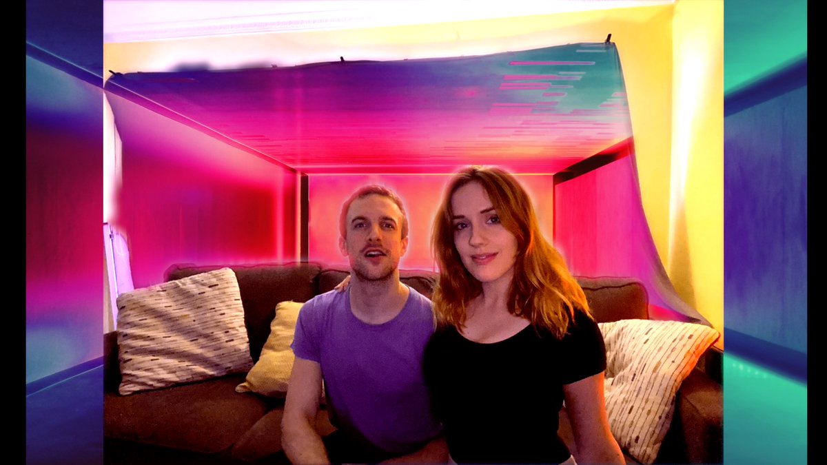 We may have bought a green screen 😏 can’t wait to hear what you guys think of Satellite 🛰! We’re staying right here on the couch, excited for Friday....let’s be real, it’s the only place we can go ;) #singlerelease #satellite #alicebloomsburyontheroad