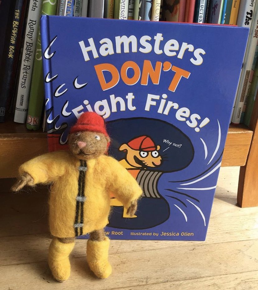 Was just moving some boxes around &amp; found some hidden copies of HAMSTERS DON’T FIGHT FIRES! 🐹 🚫🤜🔥 Anyone need a copy for their home/school/library? Let’s give a couple copies away! Like/Follow/Retweet for a chance to win a book! <a href="/HarperCollinsCh/">HarperCollins Children's Books</a> WOOHOO!
