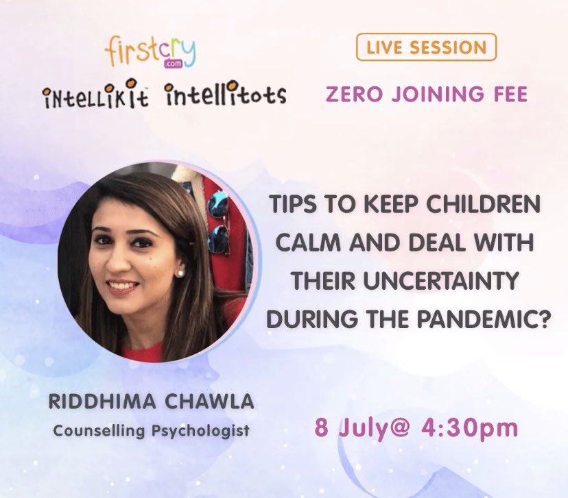 OiDilsukhnagar's tweet image. In these unprecedented times, children may have fears due to the uncertainty faced by them. These fears need to be addressed and monitored with positive and healthy changes in their discipline. 
#firstcryintellitotsdilsukhnagar
#LiveWithIntelli #Expert #Uncertainty #MentalHealth