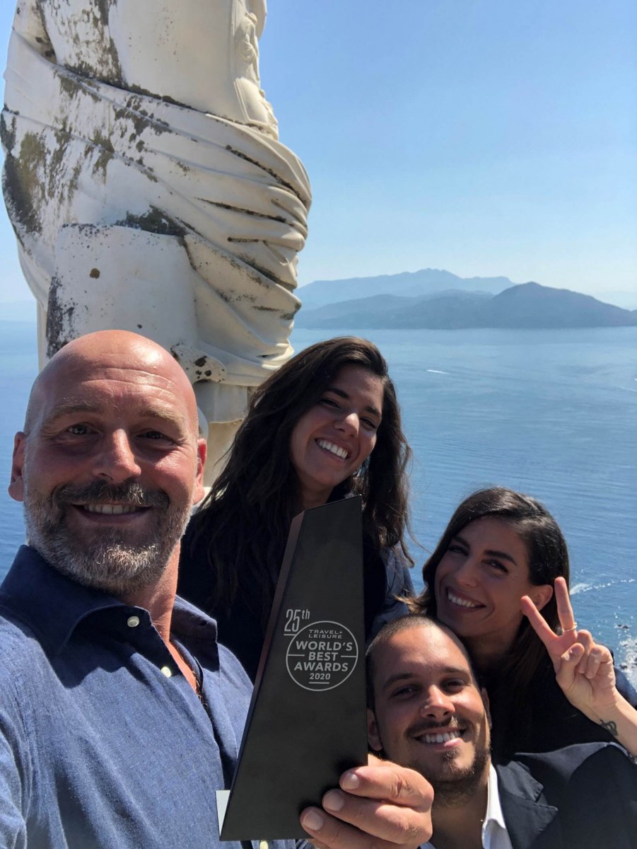HCaesarAugustus's tweet photo. "GRAZIE MILLE to all those who voted for Caesar Augustus in Travel &amp; Leisure’s World’s Best awards. We are honored, proud and quite simply over the moon with happiness to have been named 1st Resort Hotel in Italy!
 #TLWorldsBest
 #TLWorldsBest 
#TLToast
@TravelLeisure https://t.co/tROsxmanfG