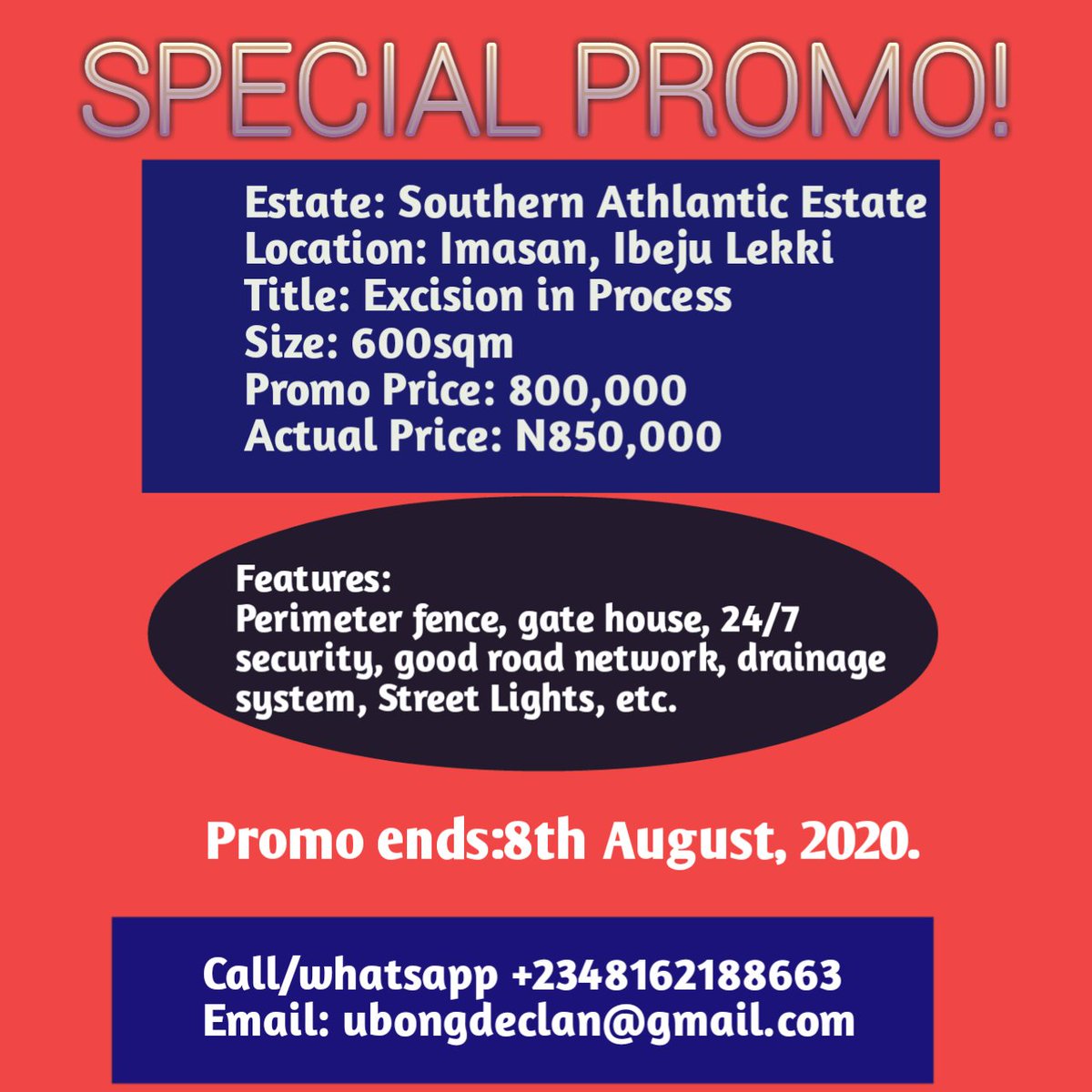 Dear Friends. 
Kindly go through this hot offer and book appointment for inspection now!