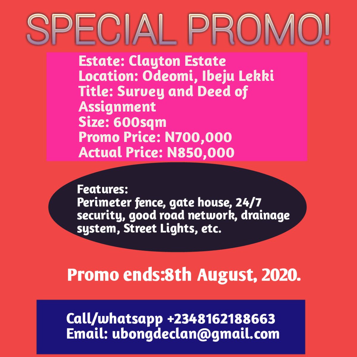 Dear Friend, Kindly go through this one time offer and book appointment for inspection right away.