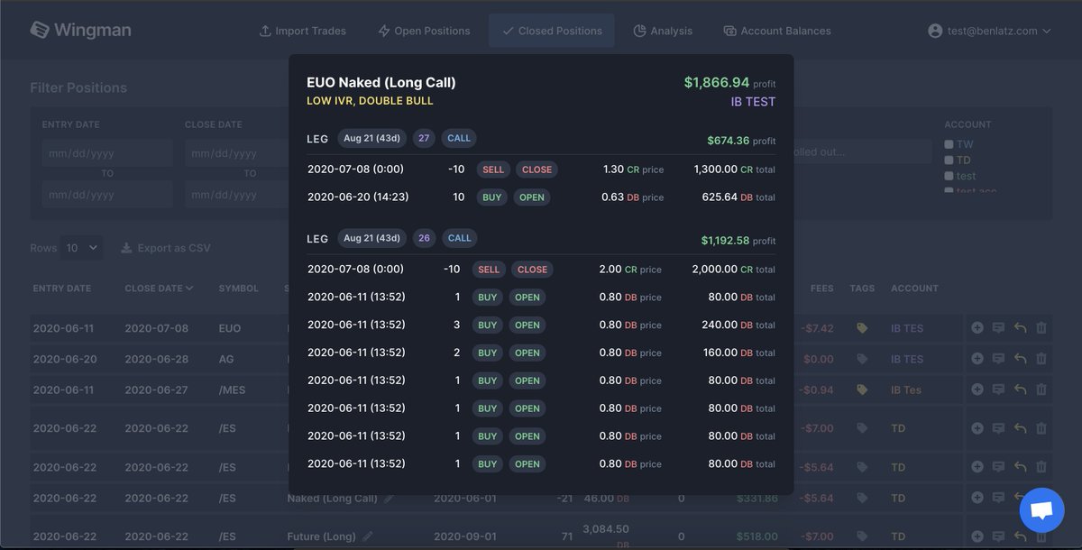 Wingman | Options Trade Tracker tweet media