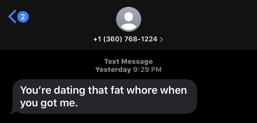 Sydneyyyyy99's tweet photo. Got called a fat whore by a bitch that won’t even say it to my face. Who wants her number?? https://t.co/ciORcmhtYe