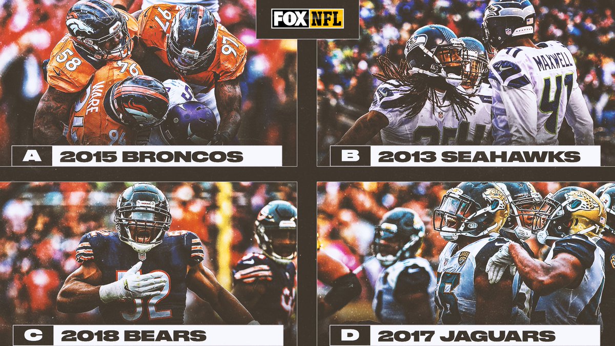 NFLonFOX's tweet photo. Let's settle this debate..

Which team had the best defense in the last decade? 🤔 https://t.co/nMYOdeJvPV
