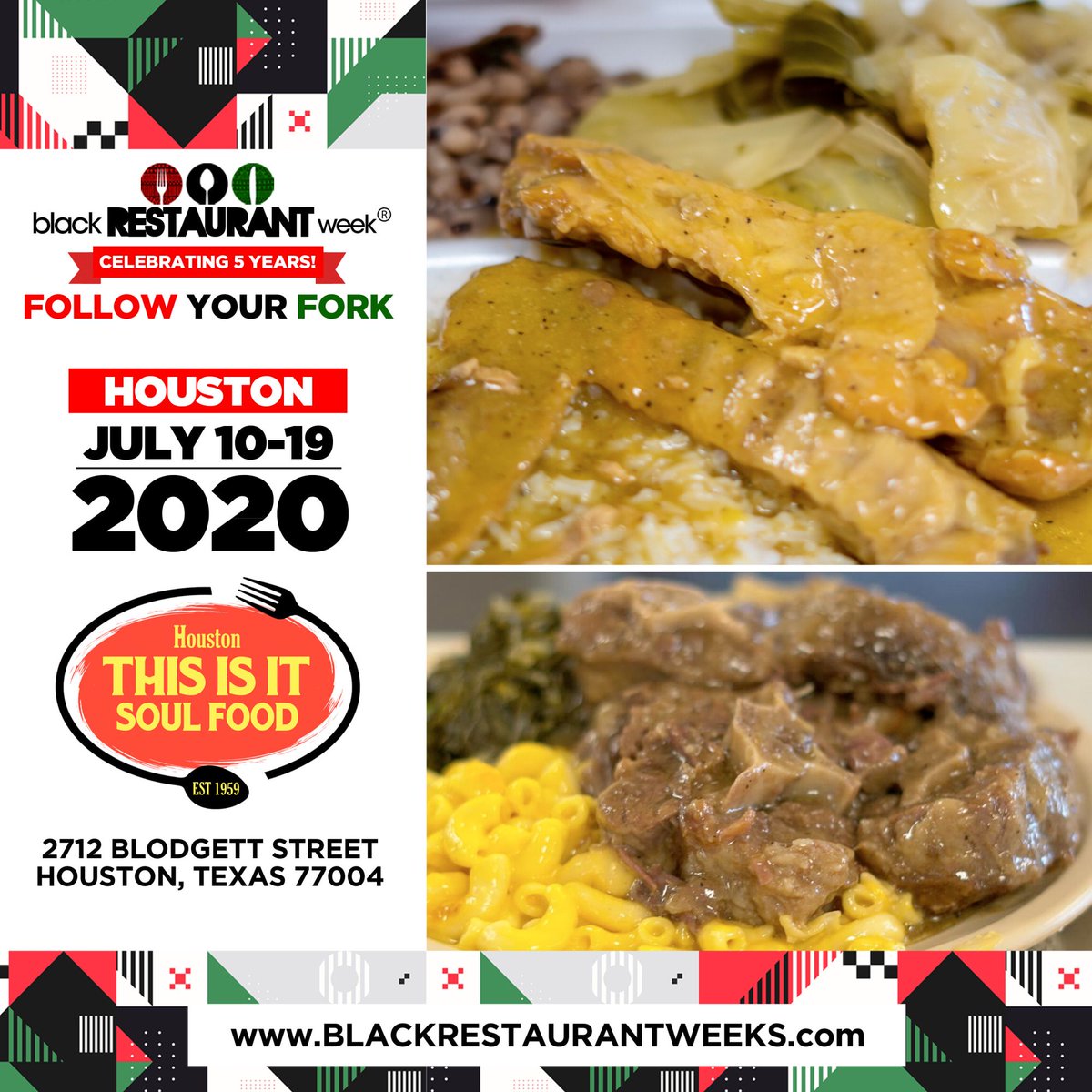 HoustonThisIsIt's tweet photo. Just 2 days away from #BlackRestaurantWeek!

https://t.co/uoZHTV8iYF https://t.co/5DFGlU8z07