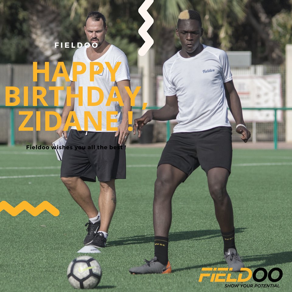 Fieldoo's tweet photo. Happy birthday to our lion🦁 @zemoudinezizou  ‼️⚽️🎂

#trusttheprocess #showyourpotential #FieldooTeam https://t.co/rDrrYZhmd9