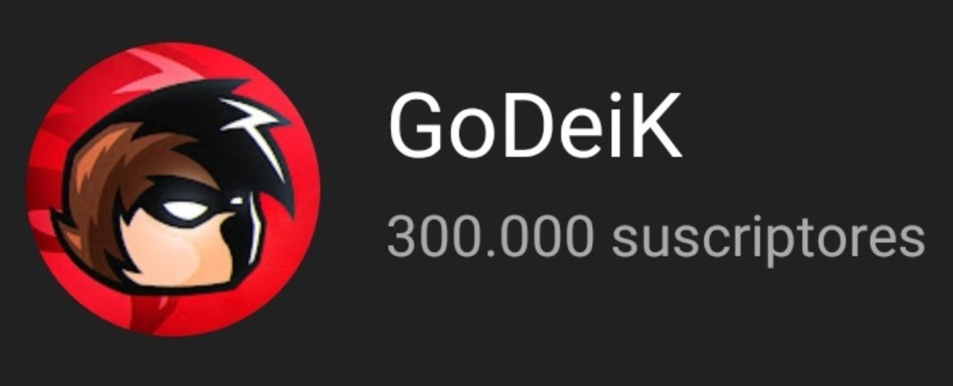 GoDeiK's tweet photo. Ya somos 300.000 suscriptores en el canal, esto es una locura ♥️ https://t.co/WalKBPitGI