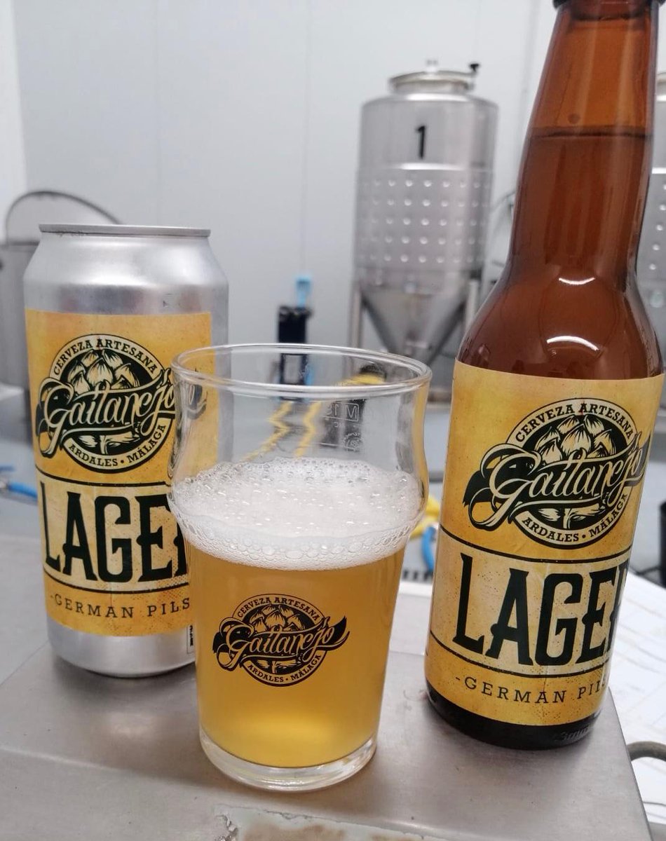 AECAI_info's tweet photo. NOVEDADES de #CervezasGaitanejo: 

☑ La primera Lager: una german pils de 4,6% (en la imagen)
☑ El próximo lanzamiento de sus cervezas en formato lata

#gaitanejo #cervezaenlata #caminitodelrey #lager #craftbeer #ardales https://t.co/0OIVUb3Nau