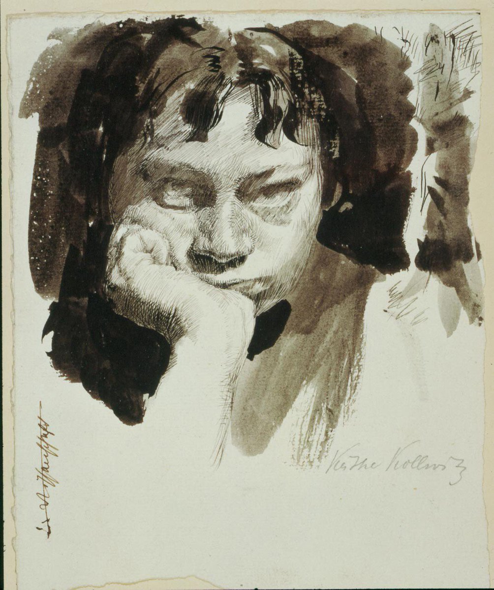 Thread: Käthe Kollwitz (1867-1945) is one of my favourite artists - as for her, art IS emotion. Throughout her life she depicted a series of astonishing self-portraits. She was a master of ink, charcoal, pencil, stone & bronze. Today is the anniversary of her birthday