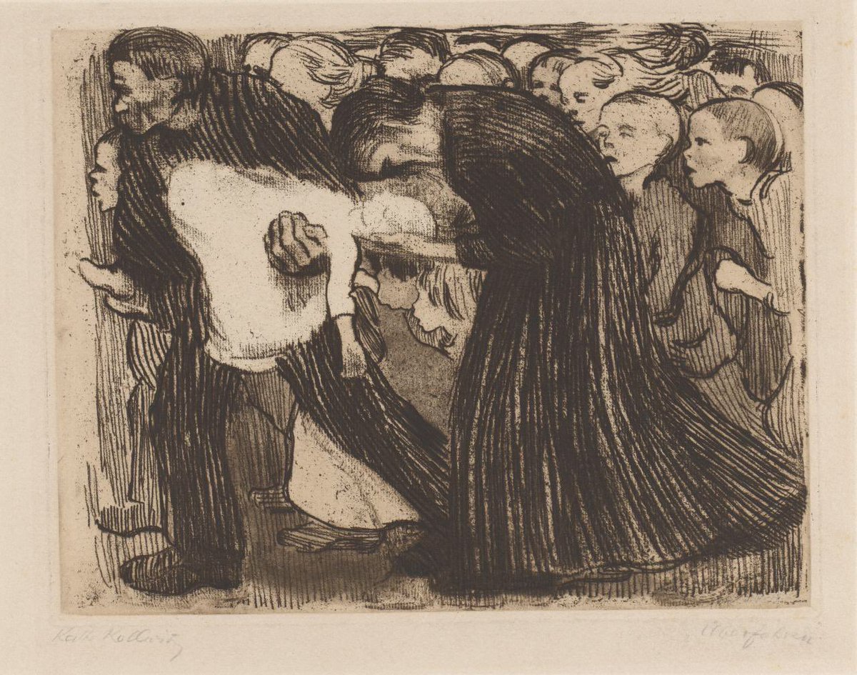 Kollwitz’s next series was The Peasant’s War (1902-8) which sees a further unleashing of her expressionist genius & the creation of some of the most powerful images in art!