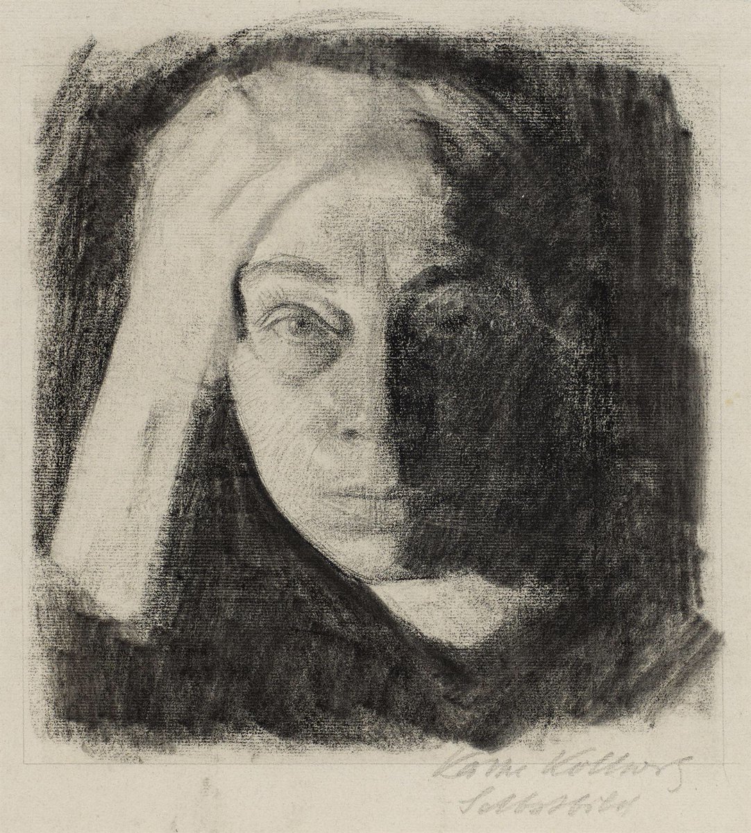 Kollwitz is rightly renowned for her self-portraits. They are astonishing in their charisma. The artist is now being recognised for her importance, more widely. For me she’s a part of my understanding of art.