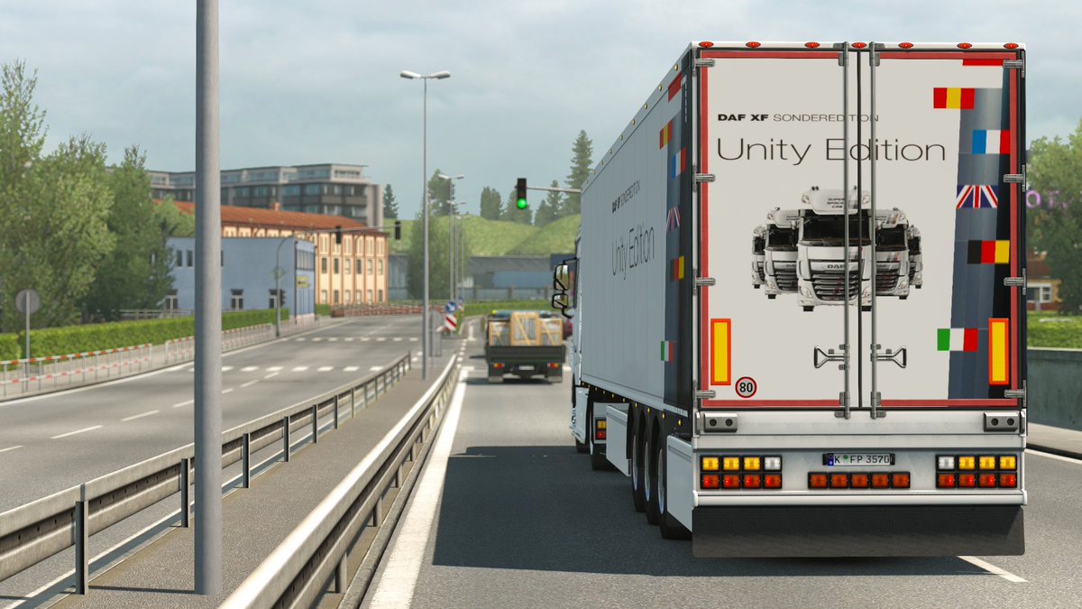 blackwolf83m's tweet image. Thanks to @SCSsoftware and @DAFTrucksNV @DAF_GER
  for this cool skin DLC #DAFUnityEdition #ETS2