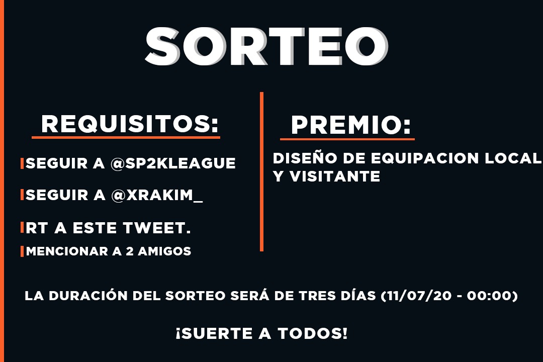 🏀 SORTEO💥

De la mano de @SPL2KLEAGUE  y <a href="/xRakim_/">Rakim</a> , os traemos un sortea para que podáis vestir de la mejor manera posible!!.
¡Buena suerte a todos!