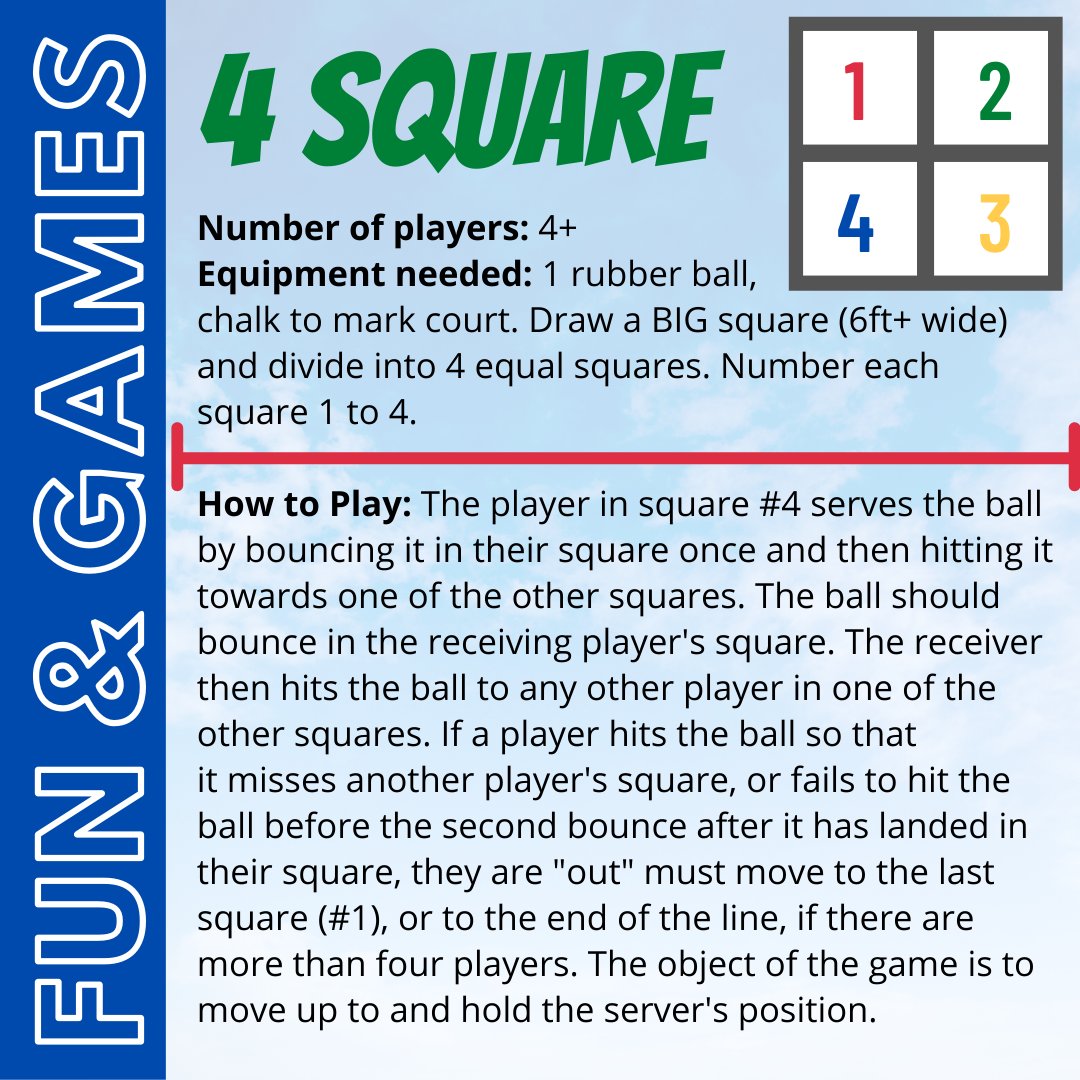 Four Square Game, Rules, American, Kids Games & Toys