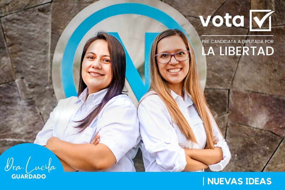 LucilaGuardado's tweet photo. Es el momento de marcar el cambio, de hacer historia y de decidir el futuro de nuestro País.

Vota Lucila Guardado y Fany Melendez, por La Libertad y La Salud
-
#ElSalvador #LaLibertad #NuevasIdeas #portusaludylalibertad #Operacion2021 https://t.co/ncxTdPQyiC