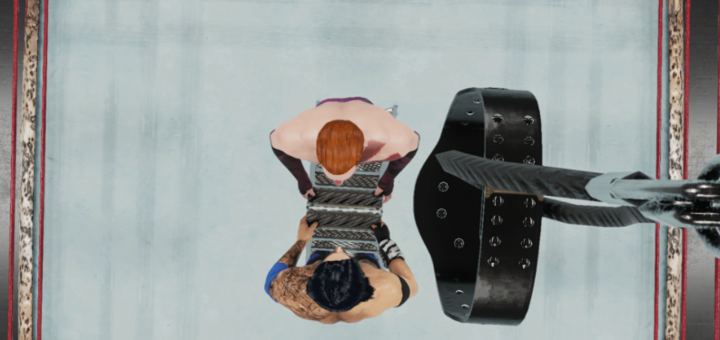 ParamountCAW's tweet photo. With the Television Championship suspended in the air in MWA's first ever TLC match, who will walk out of #MWABattlecry with the belt around their waist? The recently debuted nonchalant Welshman? Or the no-nonsense king of trash talk? Find out very soon https://t.co/KYLO0ZgCJb