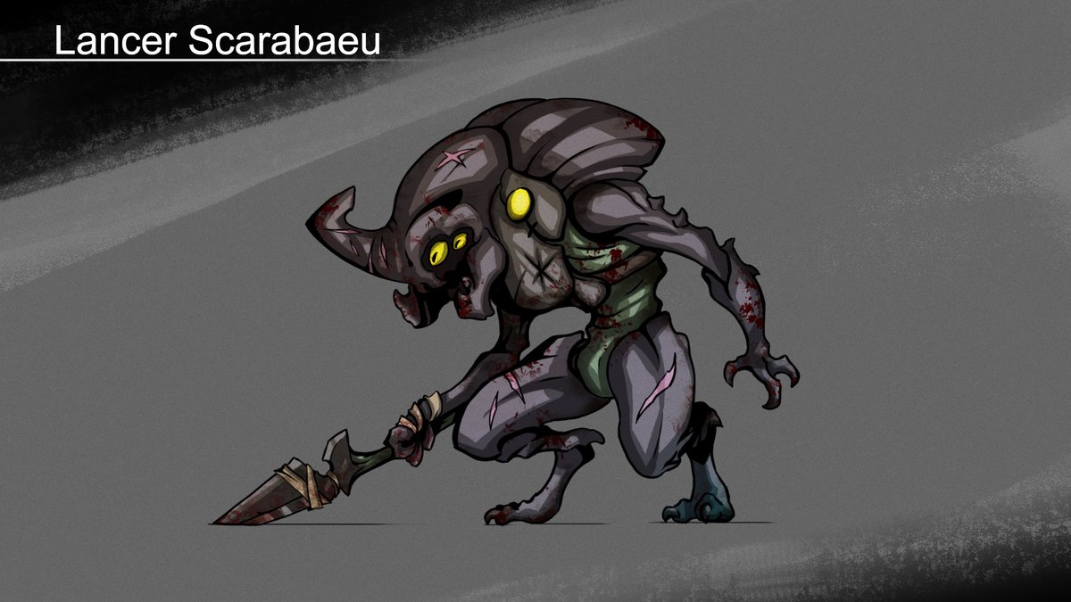 DearRottenLand's tweet photo. Lancer Scarabeu has joined the battle!
It's very dangerous.
Will our mercenaries be prepared to defeat him?
#rats #RottenLand #gamedev #indiedev #kickstarter #indiegame #illustration #pixelart https://t.co/iEt88MlXDo