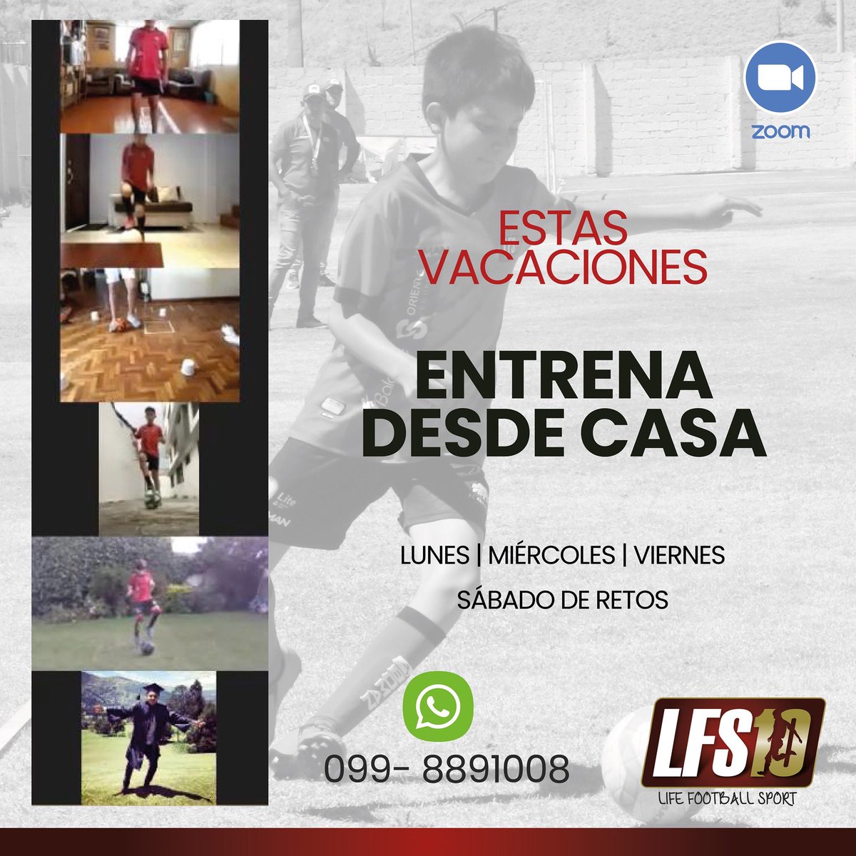 LifeFSport's tweet photo. Únete a nuestra comunidad LFS10
Entrena desde casa ⚽️⚽️
Llama ahora mismo y pregunta sobre nuestros entrenamientos ⚽️⚽️ ⚽️⚽️ ⚽️⚽️ ⚽️⚽️ ⚽️⚽️
099-8891008 https://t.co/iFL7fLHYUh