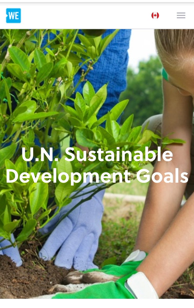 3) Of course, WE Charity gives the UN Sustainable Development Agenda its full support.