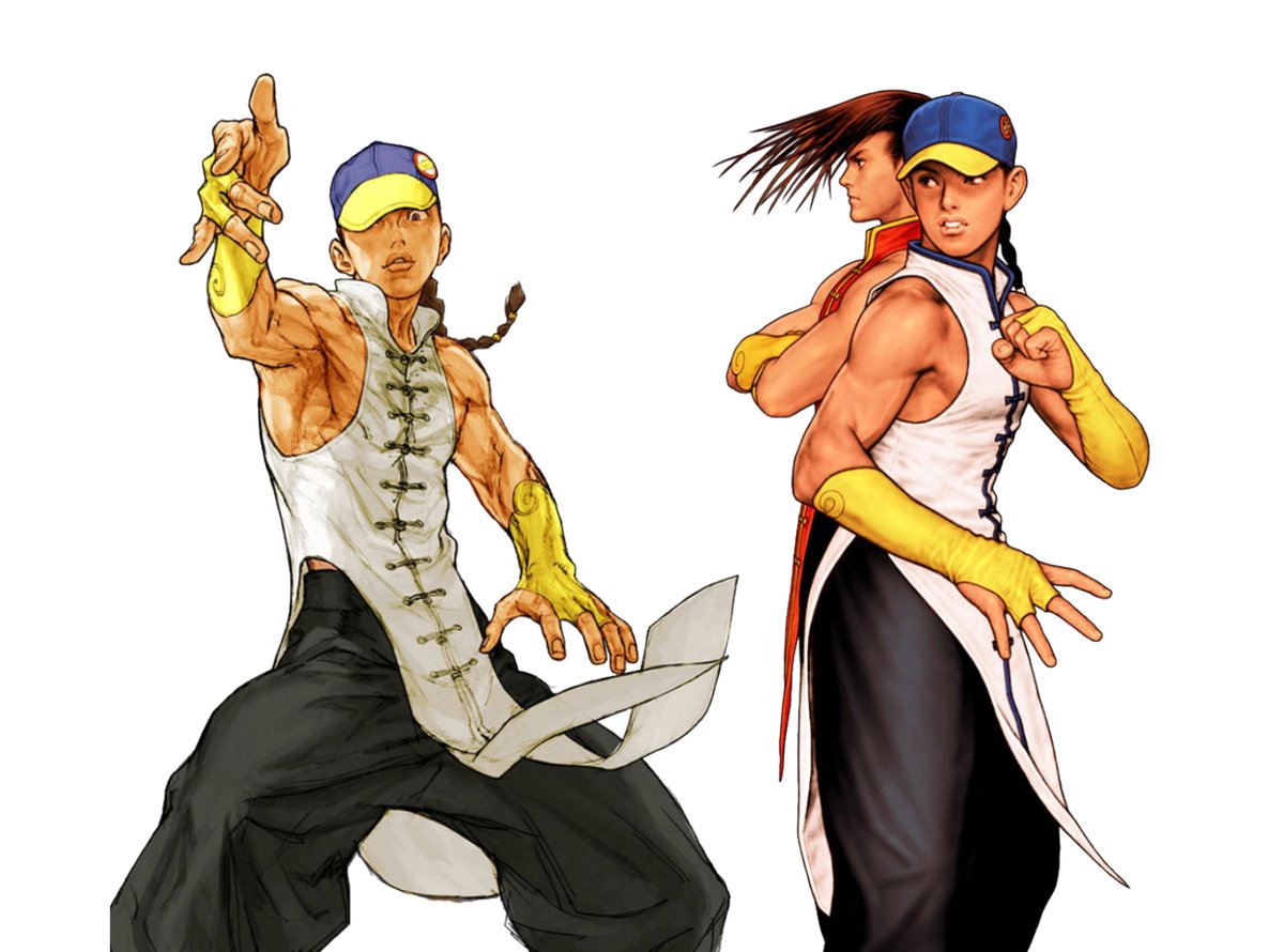 Capcom vs. SNK 2 - Shinkiro X Kinu NishimuraCharacters art side-by-side Yun...