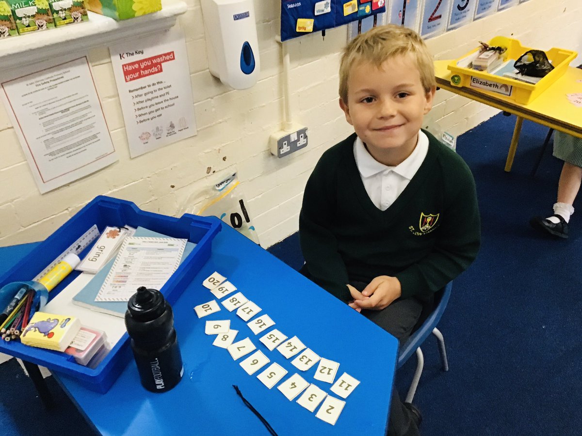 sjvblackpool's tweet photo. Not a moment wasted this morning... Morning Maths as soon as we stepped foot in the classroom... ordering numbers 1-20 independently to consolidate our learning π’ #SJVClass1Ha #SJVClass1Hu #SJVBubble1B #SJVMaths https://t.co/AVhz49PB0v