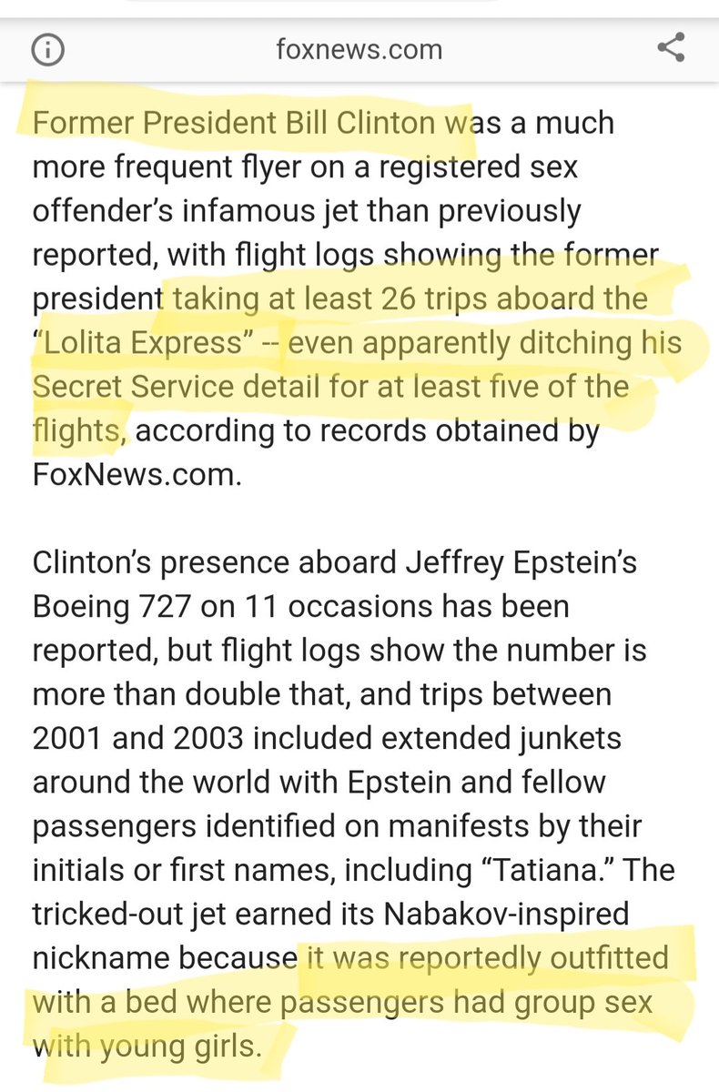 11) It's no secret that Epstein, Maxwell, and Bill Clinton were involved in the sexual exploitation and trafficking of yound girls.