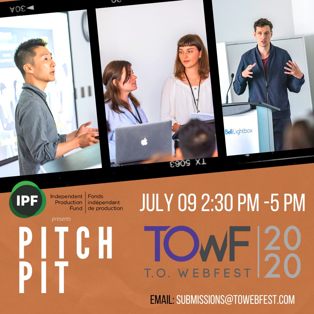TOWebFest's tweet image. We’re looking for the next great series! Register for Pitch Pit @theIPF describing your series for a chance to win a $3100 gift certificate for a studio rental at @astrolabstudios! Register now at submissions@TOWebfest.com #filmfestival #webinars #filmscreening
