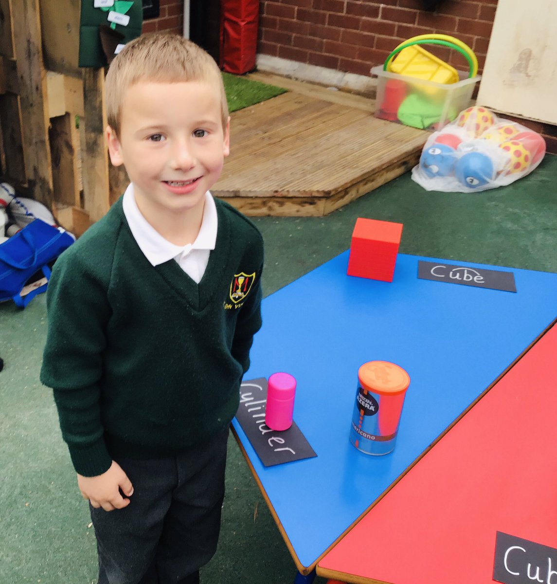 sjvblackpool's tweet photo. In Maths today, we were learning about 3D Shapes πΎπ§Mrs Dickinson brought lots of things in for us to sort... We had to think carefully about each shape and itβs properties ππΌπ#SJVClass1Ha #SJVClass1Hu #SJVBubble1B #SJVMaths https://t.co/7iFhujX3EP