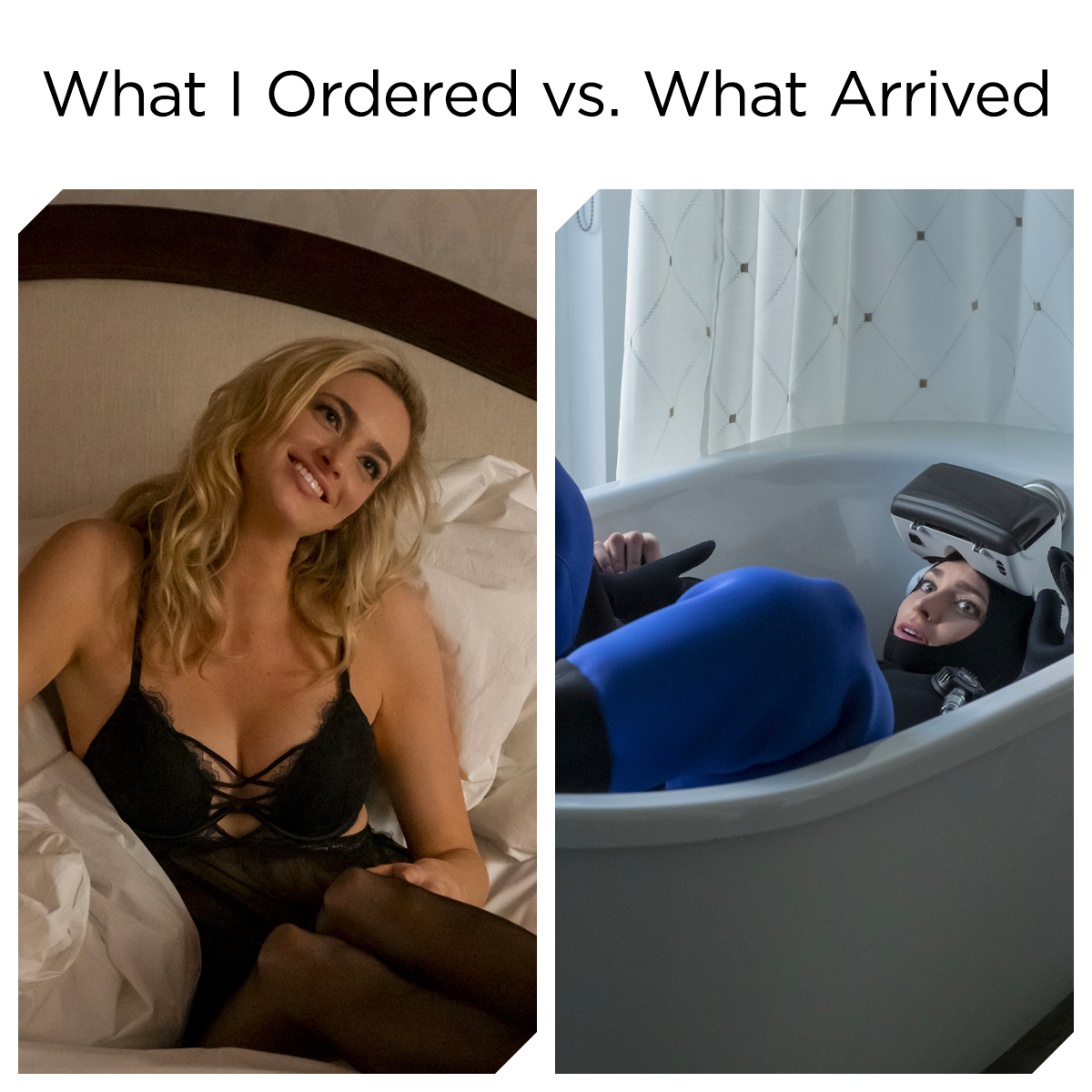 I ordered a SEXY suit not a sex suit.  #UploadTV
