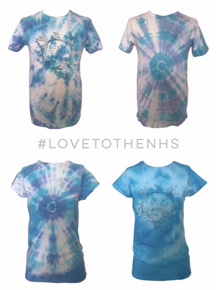 LALLAXRR's tweet image. *NEW* #LALLAXRR “Love to the NHS” - Tie Dye T-Shirts! 100% of the profits from the T-Shirts go to @nhscharitytogether Thank you ❤️#NHS #NHSHeroes #NHSBirthday