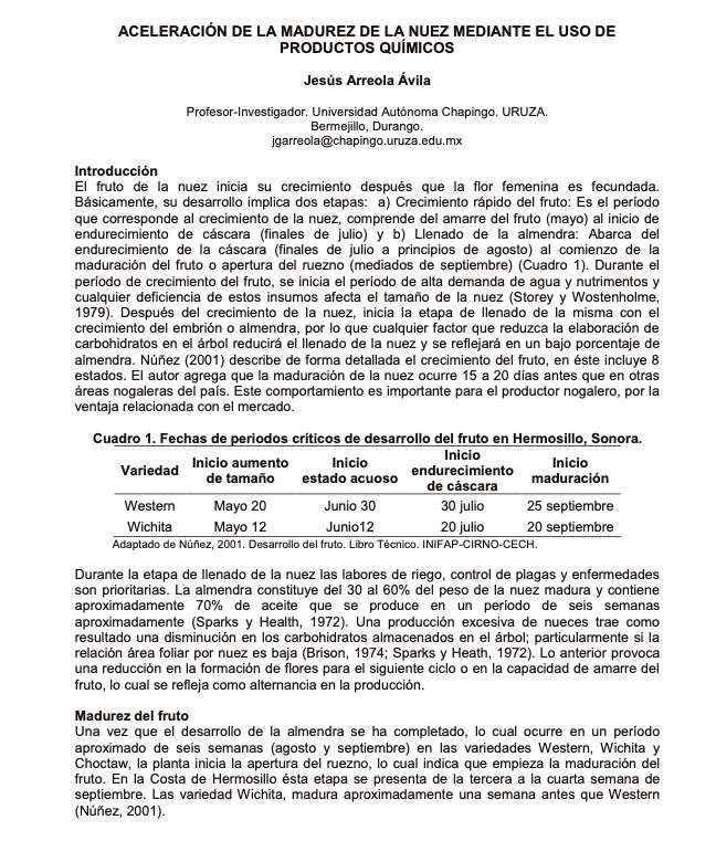 PIPNAC's tweet photo. Les compartimos el artículo "Aceleración de la madurez de la nuez mediante el uso de productos químicos" #nogal #nuezpecanera #Capacitación #agricultura #pacanas #pecan #pecanas https://t.co/VFX8CSnQji
