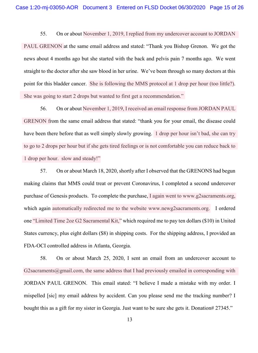 LOLS - undercover agent made multiple purchases, sent multiple emails and then they surveilled the GrenonsHoly Sh!t the FBI is spectacular“January 30, 2020, I conducted surveillance of 20XX Garden Lane, Bradenton, FL”The Grenons had zero idea they were interacting with a UCA