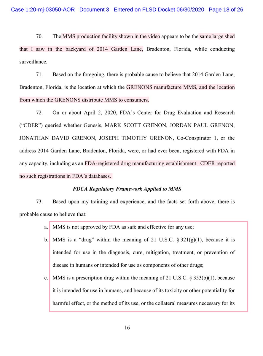 LOLS - undercover agent made multiple purchases, sent multiple emails and then they surveilled the GrenonsHoly Sh!t the FBI is spectacular“January 30, 2020, I conducted surveillance of 20XX Garden Lane, Bradenton, FL”The Grenons had zero idea they were interacting with a UCA