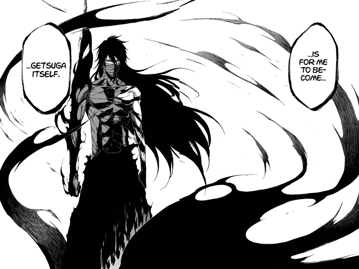 Chapter 388-423 - Aizen vs Everyone - Ichigo's development- Gin's betrayal- Aizen's god tier dialogue and subtle changes mentally- Ichigo vs Aizen - Mugetsu- Ichigo and Zangetsu - Ichigo saying goodbye to RukiaMy favorite part of Bleach tied with the Masaki arc.